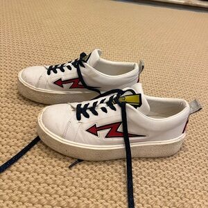 Arrow platform white Zara sneakers